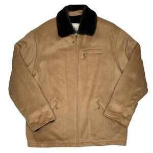 Express De L’Opera Mohair Full Zip Pea Coat: Size Medium